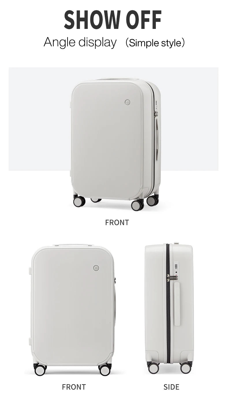 Mixi Design Travel Luggage Carry On in Rock Grey - 20 Inch