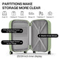 Mixi Design Travel Luggage Carry On in Rock Grey - 20 Inch
