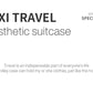 Mixi Design Travel Luggage Carry On in Rock Grey - 20 Inch
