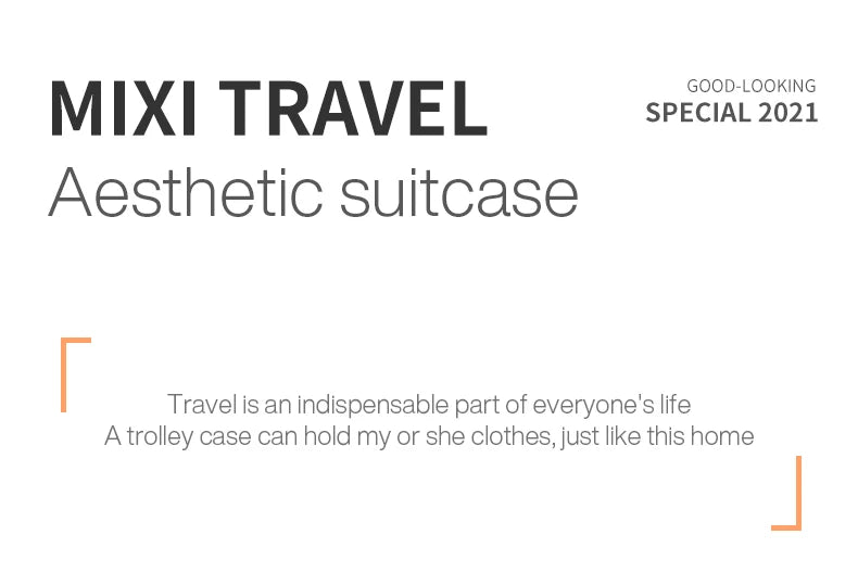 Mixi Design Travel Luggage Carry On in Rock Grey - 20 Inch