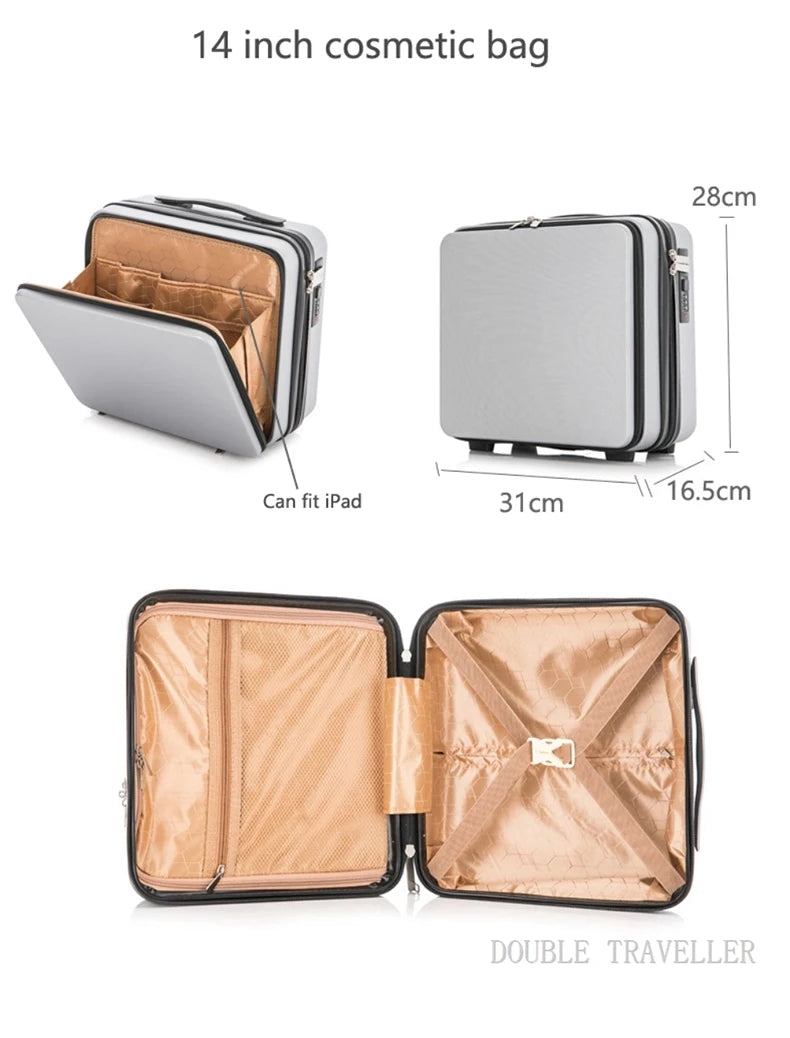 FirstMeet Pro Travel Cabin Bags in White